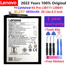 100% Original High Quality 4050mAh BL297 battery for Lenovo K5 Pro L38111 L38041 Z6 Lite 6.3 inch Cell Phone batteries +Tools 2024 - buy cheap