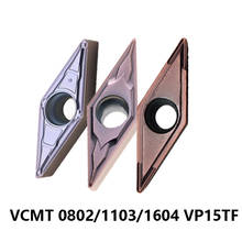 Insertos de carburo VCMT110304 MV VP15TF, herramientas de torno de torneado cnc, máquina de barra de perforación VCMT, VCMT080204-MV de acero inoxidable 2024 - compra barato