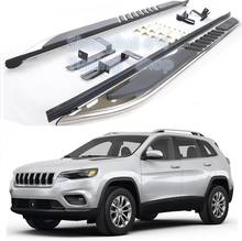 Barra lateral de aluminio para coche, accesorio para Jeep Cherokee 2014, 2015, 2016, 2017, 2018, 2019, 2020 2024 - compra barato