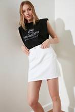 Trendyol Basic Mini Denim Skirt TWOSS20ET0492 2024 - buy cheap