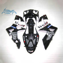 Kit de carenados de inyección personalizados, juego de carenados deportivos para KAWASAKI 2003, 2004, Ninja ZX6R, ZX 6R, ZX 636, 03, 04, negro, West 2024 - compra barato