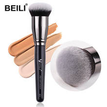 BEILI Black Foundation Make up Brush Big Definer Powder Blush Soft Synthetic Hair Makeup Brushes Highlighter Fan Contour Tools 2024 - buy cheap