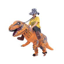 Dinosaur Cosplay Mascot Costume Halloween Spoof Inflatable Tyrannosaurus Cartoon Dress Outfits Carnival Halloween Xmas East 2024 - buy cheap