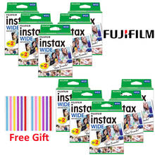 Пленка для мгновенной печати Fujifilm Instax WIDE 210 200 300 100 500AF, 10-200 листов, широкая пленка Instax Mini, фотобумага 2024 - купить недорого