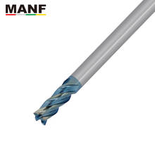 MANF 4 Flute 4mm 5mm 6mm 8mm 10mm End Mill For Copper Electrode Coated Flat Bottom Milling Cutter Tungsten Cobalt Alloy End Mill 2024 - buy cheap