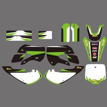 H2CNC GRAPHICS & BACKGROUND DECAL STICKER Kits For Kawasaki KLX110 KLX 110 KX65 KX 65 Suzuki DRZ110 DRZ 110 Pit Dirt Bike 2024 - buy cheap