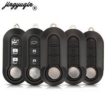 jingyuqin 2/3 Buttons Flip Folding Remote Car Key Shell Case For Fiat 500 Punto Ducato Stilo Panda Fob With Blade Replacement 2024 - buy cheap