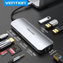 Vention USB C HUB Type C to USB 3,0 док-станция USB C HDMI RJ45 4K для MacBook Pro Air Аксессуары Тип C 3,1 разветвитель usb-хаб
