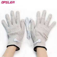 1 Pair Conductive Electrotherapy Massage Electrode Gloves Relax Shock Wire Tens Machine Therapy Hand Massager Tool 2024 - buy cheap