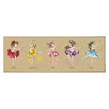 Amishop Gold Collection Lovely Counted Cross Stitch Kit Flower Dance Five Ballerinas Ballerina Ballet Dancer SO G115 2024 - buy cheap