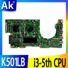SAMXINNO  K501LB Laptop Motherboard For Asus K501LX K501LN K501LB A501L K501L V505L Mainboard i3-5th CPU GT940M 4GB 2024 - buy cheap