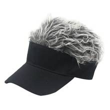 Gorra de béisbol con peluca para hombre, sombrero de moda con pelo puntiagudo, informal, ajustable, con personalidad creativa, accesorios alternativos 2024 - compra barato
