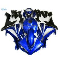 Kit de carenado de motocicleta, personalizado, para YAMAHA 2007, 2008, YZFR1, YZF, R1, 07, 08, negro y azul, YB24 2024 - compra barato