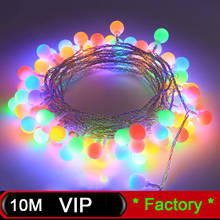 10M Fairy Garland LED ball String Lights Waterproof for Christmas Tree Wedding Home Indoor Decoration Plug USB Battery Powered 2024 - buy cheap
