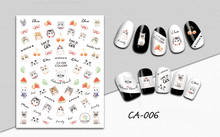 Adhesivos para uñas 3D con lazo de gato, frutas, decoración para uñas, calcomanía para manicura, deslizador, accesorios para puntas de aluminio 2024 - compra barato
