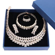  Fashion Jewelry Set for Women Crystal Bridal Jewelry Sets Party Fashion Costume Necklace Earrings Jewellery with Gift Boxes 2024 - buy cheap