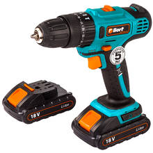 Cordless impact drill Bort BAB-18Ix2Li-FD Electric screwdriver battery rechargeable for ice screws brushless Power tool heimerdi 2024 - buy cheap