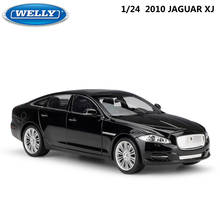 WELLY Model Car 1:24 Diecast Car Toys Classic 2010 JAGUAR XJ High Simulator Car Alloy Metal Toy Car For Children Gift Collection 2024 - buy cheap