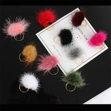 1Pc Fashion Cute Soft Fluffy Fur Ball Pompom Adjustable Rings Women Girl Fashion Elegant Rings Jewelry Wholesale 2021 2024 - buy cheap