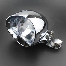 Motorcycle Universal Custom For Harley Softail FXSTI Custom Chrome Headlight low high beam Head lights with mounting Bracket 2024 - buy cheap