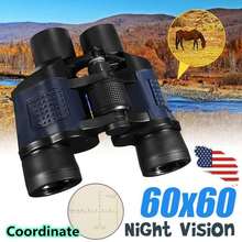 Binocular de alta definición de 60x60 con coordenadas, binoculares de visión nocturna, telescopio de película verde de alta definición, venta al por mayor 2024 - compra barato