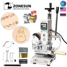 ZONESUN ZS-110 Adjust Height Leather Hot Foil Stamping Machine Slideable Workbench Embossing Bronzing Leathercraft Tools DIY 2024 - buy cheap