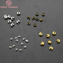 (4018)100PCS 4.5MM Brass Opening Station Beads Position Beads End Beads Spacer Beads for Ball Chains Diy Jewelry Accessories 2024 - buy cheap