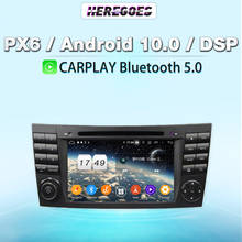 Автомобильный DVD-плеер Carplay PX6 7 дюймов DSP Android 11,0 GPS-навигация BT 5,0 стерео аудио Авторадио для Benz W211 W219 W463 2001-2008 2024 - купить недорого