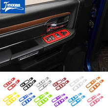 Jidixian botão interruptor de elevador janela interior do carro painel decoração capa adesivos para dodge ram 2010-2017 acessórios do carro 2024 - compre barato