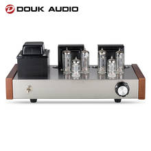 Douk audio hifi class ab 6p1 válvula amplificador de potência, tubo de válvula, push-pull, áudio estéreo amp 12w + 12w 2024 - compre barato