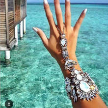 MYDANER Women Luxury Bohemian Colorful Crystal Bracelets Anklets Fashion Jewelry Summer Sexy Charm Boho Bangles Bracelets Gift 2024 - buy cheap