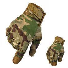 Guantes tácticos de caza Airsoft, guantes de dedo completo para pantalla táctil, transpirables, deportivos, antideslizantes, para ciclismo de montaña 2024 - compra barato