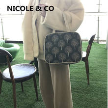 NICOLE & CO Women Tote Bags Female Cotton Linen Zipper Shopping Phone Handbag Fruit Lunch Bag Travel Money Clip Key Wallet 2024 - buy cheap