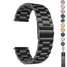 18mm 22mm 20mm 24mm Strap For Samsung Galaxy gear S3 Band Watch 3 42 46mm Active2 Steel for Huawei GT 2 Xiaomi Amazfit BIP GTR 2 2024 - buy cheap