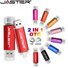 JASTER-Unidad Flash USB 2,0 de alta velocidad, Pen Drive de Metal de 32GB, 64GB, 128GB, 256GB, Pendrive de doble uso 2024 - compra barato