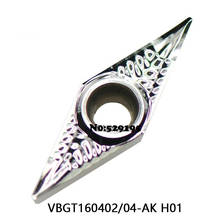VBGT160402-AK H01 VBGT160404-AK H01 VBGT 160402 160404, torneado de carburo, insertos de aluminio CNC, herramientas de torneado originales 2024 - compra barato