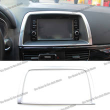 for Mazda Cx-5 Cx5 Ke 2012 2013 2014 2015 2016 Chrome Interior Dashboard Navigation Screen Frame Accessories GPS auto styling 2024 - buy cheap
