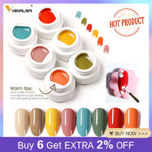 VENALISA Color Mud Gel Full Coverage Pure Color Paint Gel DIY Creamy Texture Nail Gel Polish Manicure Varnishes Solid UV Gel 2024 - buy cheap