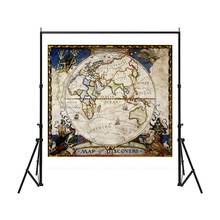 150x150cm Eastern Hemisphere Vintage Map Of Discovery No-fading Foldable Medieval Style Map 2024 - buy cheap