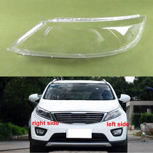 For Kia Sportage R 2015 2016 2017 Front Headlamp Shell Headlight Cover Transparent Lampshade Plexiglass Replace Original Lens 2024 - buy cheap