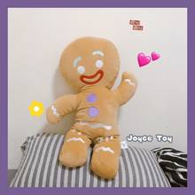 Boneco de pelúcia, brinquedo fofo de homem biscoito, almofada de travesseiro para decoração de casa de rena, brinquedo para crianças, presente de natal 2024 - compre barato