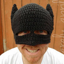 Hot Handmade Winter Beanie Crochet Cool Mask Knitted Hats Helmet EarFlap Men Women Winter Caps Party Gifts gorros 2024 - buy cheap