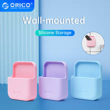 ORICO Home Wall-mounted Silicone Storage Box Kitchen Holder Bathroom Shower Accessory Bedroom Organizer Box Storage Holder 2024 - buy cheap