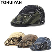 Classic Camouflage Newsboy Caps For Men Casual Boinas Golf Hats Outdoor Retro Baker Boy Hat Male Adjustable Cabbie Cap Man Hats 2024 - buy cheap