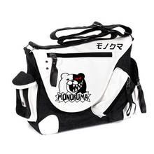 Cartoon Danganronpa Black Canvas Casual Zipper Handbag Shoulder Bag Crossbody Bags Schoolbags Messenger Bags 2024 - buy cheap