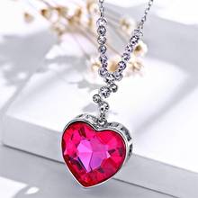 Женское Ожерелье с кулоном в виде сердца, простые, большие, летние, вечерние 2024 - купить недорого