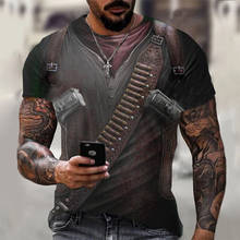 Новинка 2020, Мужская футболка Cloudstyle собственного дизайна, футболка с 3D рисунком пистолета воина, топы с принтом ножа в стиле Харадзюку, футболка с коротким рукавом для фитнеса 2024 - купить недорого