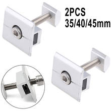 2pcs 35/40/45mm Solar Panel Clamp For Connecting And Fixing Solar Panel On Rails Solar Power Supplies Clamps Accessories