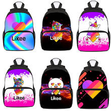 Как App рюкзак милый "LIKEE 1 (Like Video)" Сумка для детей 3D Русский Тип молния Детский рюкзак школьные сумки 13 дюймов 2024 - купить недорого