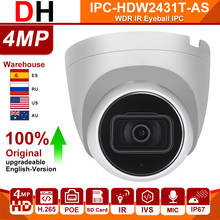 Dahua-cámara IP IPC-HDW2431T-AS de 4MP, videocámara HD con ranura para tarjeta SD, POE, H.265, IP67, IPC, micrófono, protección de seguridad para el hogar 2024 - compra barato